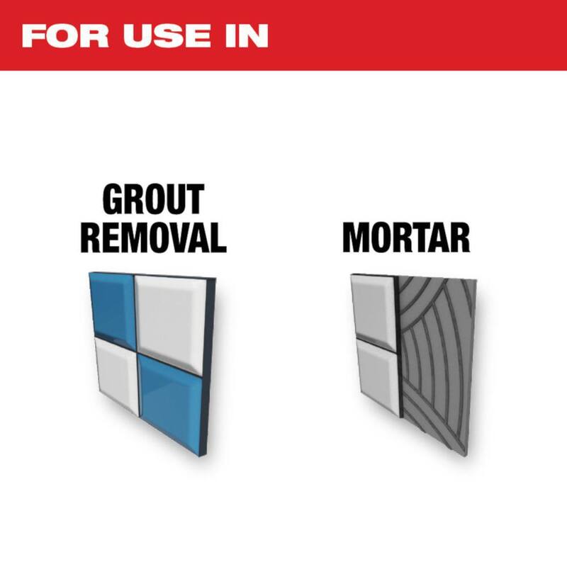 Milwaukee 3 pulgadas Hoja Universal de Carburo 2 en 1 con Grit Híbrido Bi-Metal para Trabajo de Azulejo Herramienta Oscilante Multiuso (1 pieza) - 49-25-2261