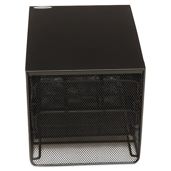 Safco Hospitality Organizer, 3 Tier, Black - 3275BL
