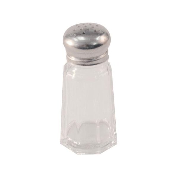 Winco 1 oz Paneled Glass Salt & Pepper Shaker - G-105