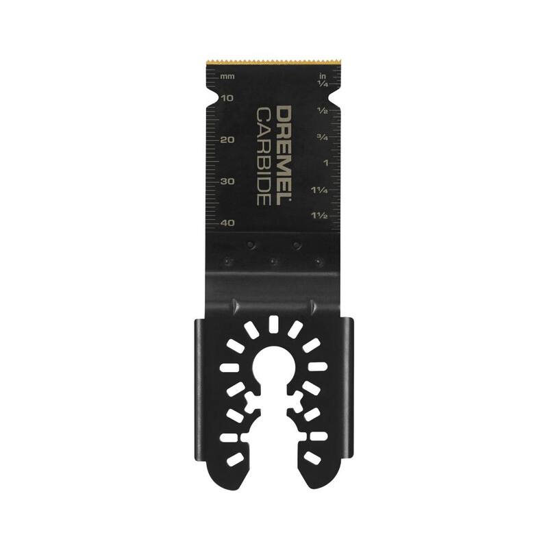 Cuchilla universal de carburo de 1-1/4 pulg. para herramienta múltiple oscilante de corte al ras de Dremel (1 pieza) - MM485U