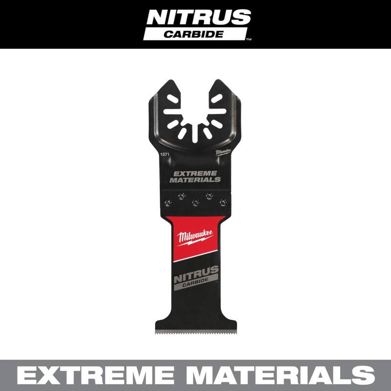 Milwaukee 1-3/8 in. Nitrus Carbide Universal Fit Extreme Materials Cutting Oscillating Multi-Tool Blade (1-Pack) - 49-25-1571

Hoja de herramienta múltiple oscilante de corte de materiales extremos con ajuste universal y carburo Nitrus de 1-3/8 pulgadas de Milwaukee (1 paquete) - 49-25-1571
