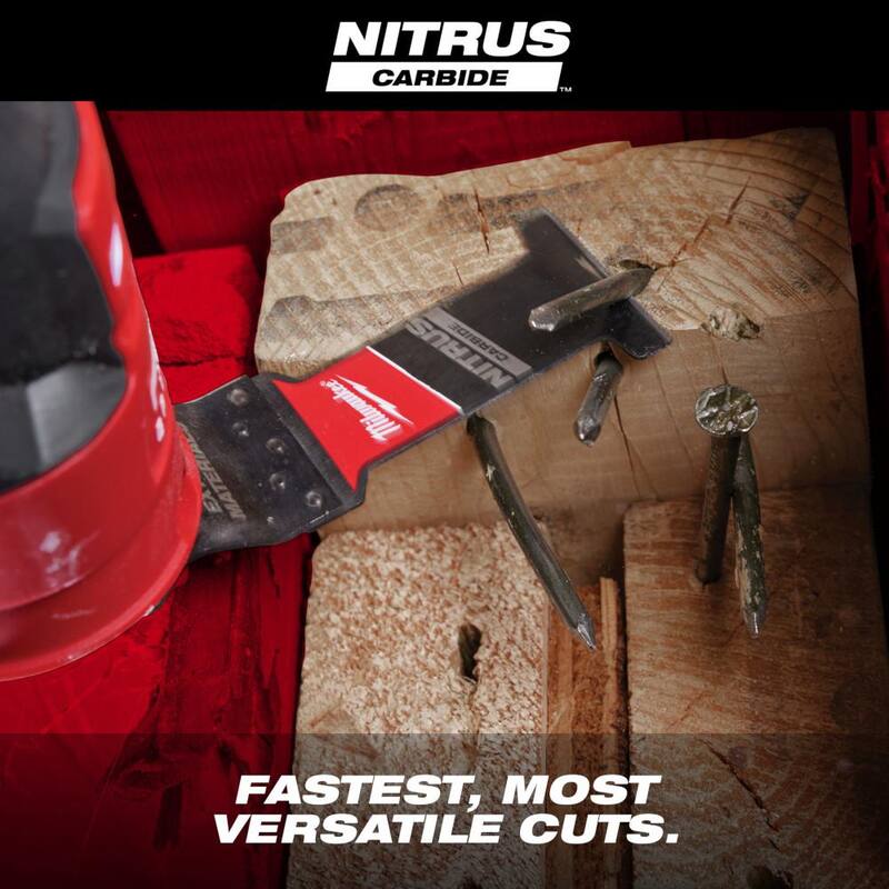 Milwaukee 1-3/8 in. Nitrus Carbide Universal Fit Extreme Materials Cutting Oscillating Multi-Tool Blade (1-Pack) - 49-25-1571

Hoja de herramienta múltiple oscilante de corte de materiales extremos con ajuste universal y carburo Nitrus de 1-3/8 pulgadas de Milwaukee (1 paquete) - 49-25-1571