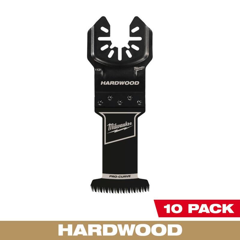 Cuchilla oscilante para multi-herramienta de corte de madera dura con dientes japoneses de ajuste universal de acero de alto carbono de 1-3/8 pulgadas (paquete de 10) - 49-25-1130