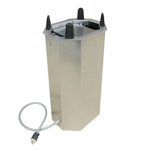 Lakeside Heated Drop-In Oval Plate Dispenser; 9-3/4"x13-3/4" to 10-3/4"x14-1/2" - V6014