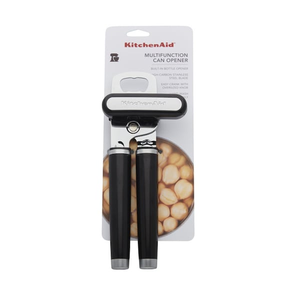 Lifetime KitchenAid Black ABS/Stainless Steel Manual Bottle/Can Opener - KE199OHOBA