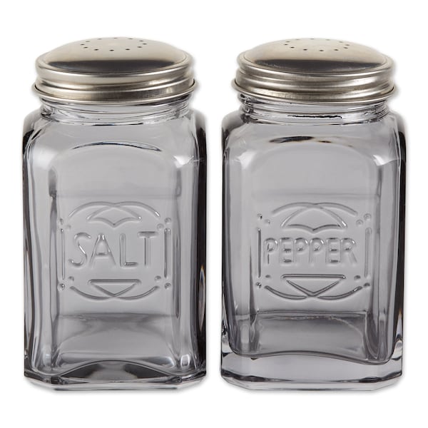 Rsvp International Retro Glass S&P Set - Gray, 2PK - RET-GY