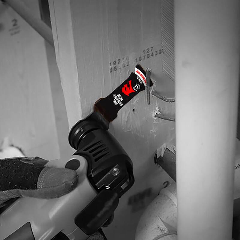 DIABLO 1-1/4 pulgadas. Hojas oscilantes Bi-Metal Demo Demon Starlock para madera con clavos incrustados - DOS125BW.