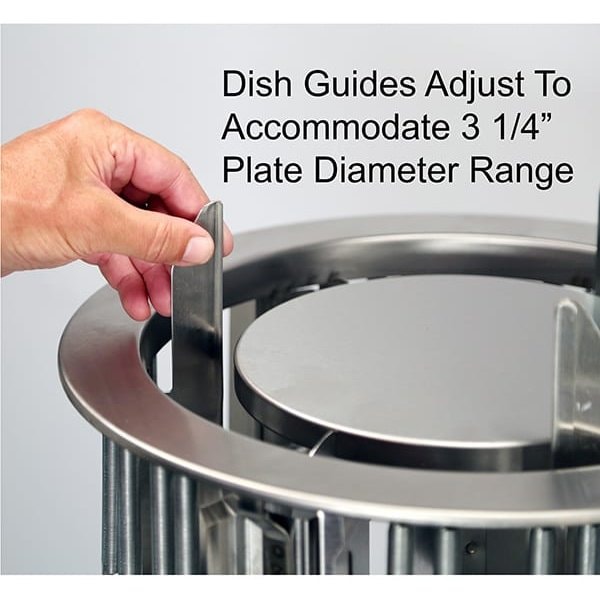 Lakeside Adjust-A-Fit Shielded Drop-In Plate Dispenser - 6-1/2" to 9-3/4" - 923