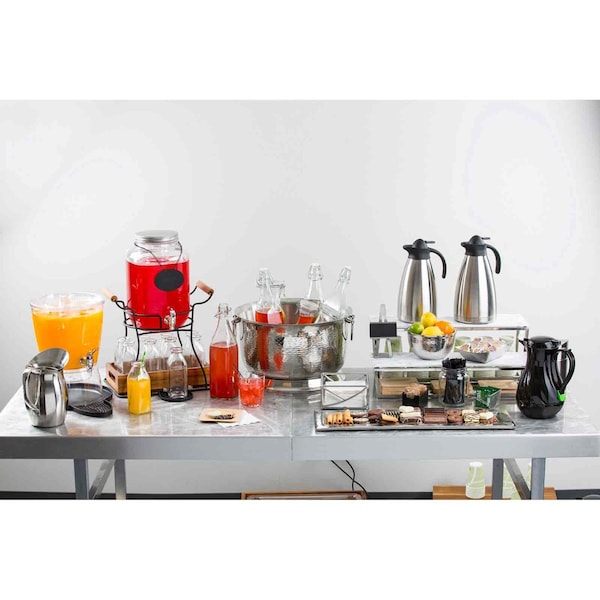 Tablecraft Stckbl Bvrage Dispenser, Infsr, 9.5"X13.5" - BAD1500