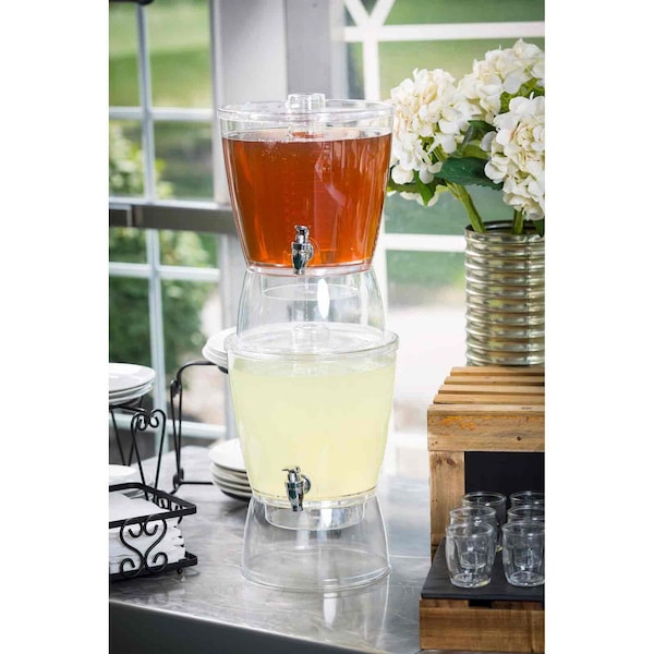 Tablecraft Stckbl Bvrage Dispenser, Infsr, 9.5"X13.5" - BAD1500