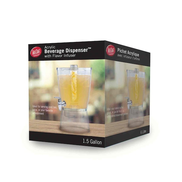 Tablecraft Stckbl Bvrage Dispenser, Infsr, 9.5"X13.5" - BAD1500