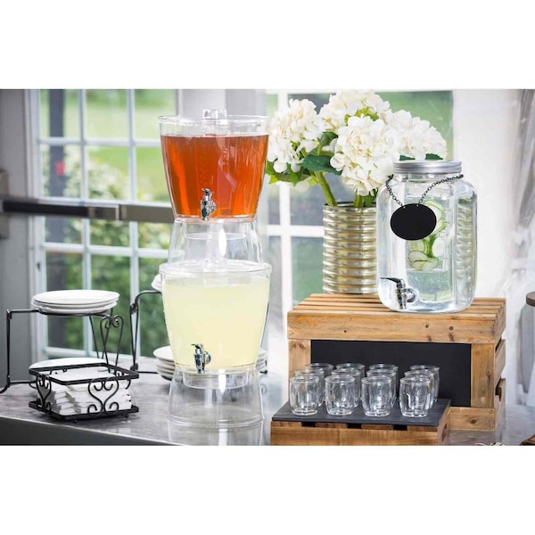 Tablecraft Stckbl Bvrage Dispenser, Infsr, 9.5"X13.5" - BAD1500
