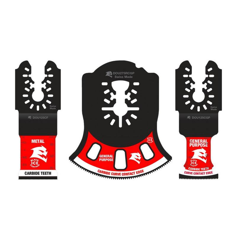 Juego de cuchillas oscilantes de carburo de ajuste universal DIABLO (3 piezas) - DOU3CS