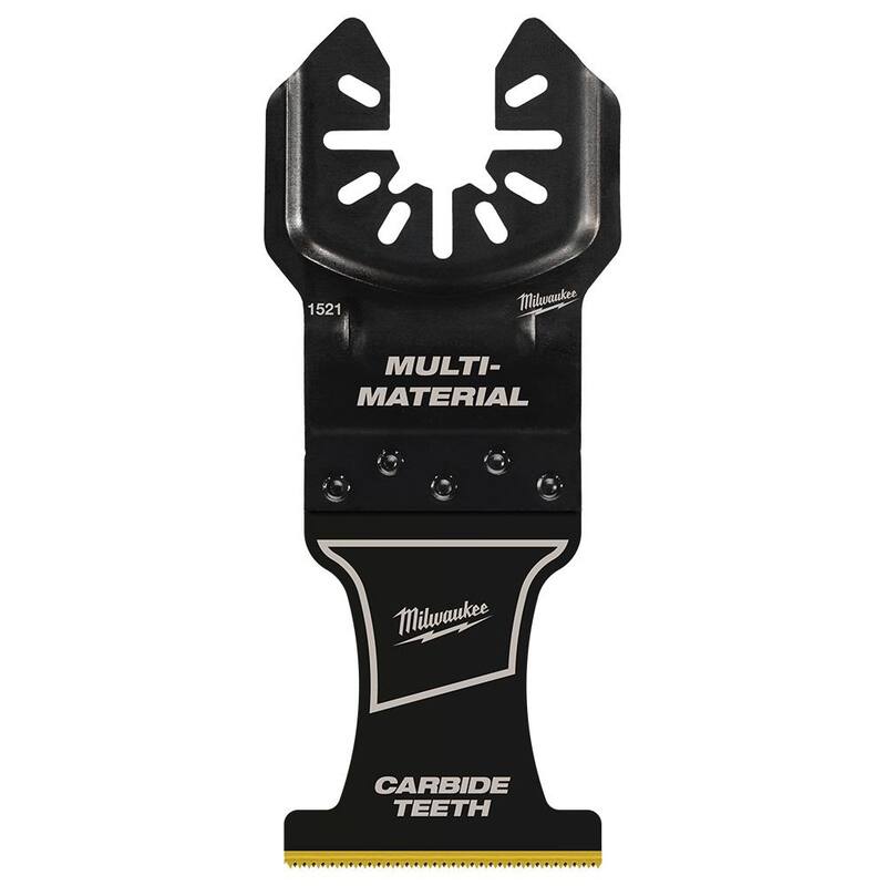 Milwaukee 1-3/8 pulg. Hoja oscilante universal de carburo para corte extremo de madera y metal (paquete de 3) - 49-25-1523