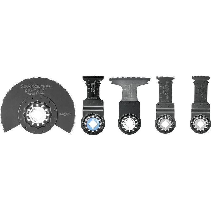 Juego de 5 cuchillas oscilantes Starlock de Makita - B-67197
