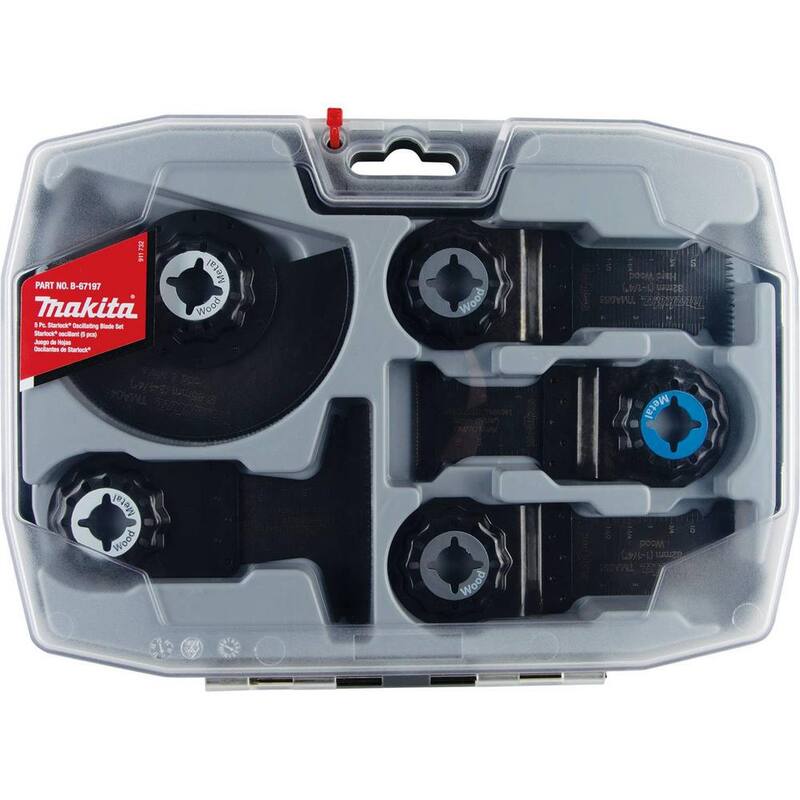 Juego de 5 cuchillas oscilantes Starlock de Makita - B-67197