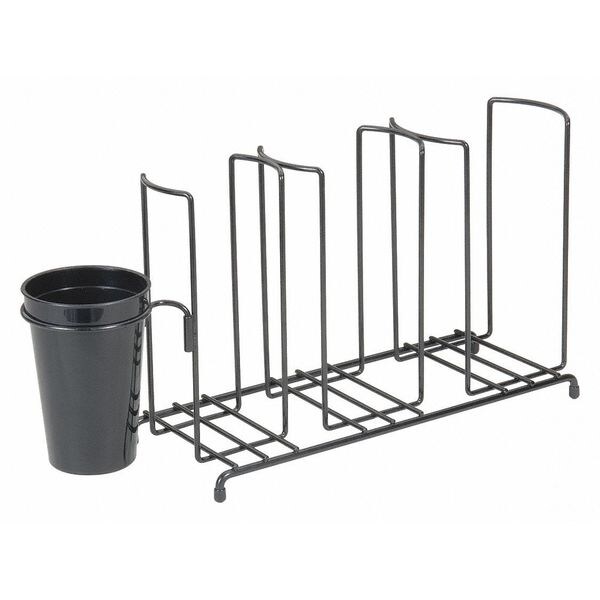 San Jamar Cup/Lid Wire Organizer, Caddy, 3 Stacks - C8003WFS
