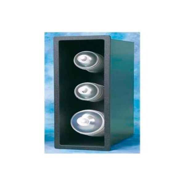 Vollrath Co Vollrath Acry Fab, Flush Mount Horizontal Lid Dispenser FMDL-3H 3 Stack 6-3/4"x18-7/8"x13-1/4" - FMDL-3H