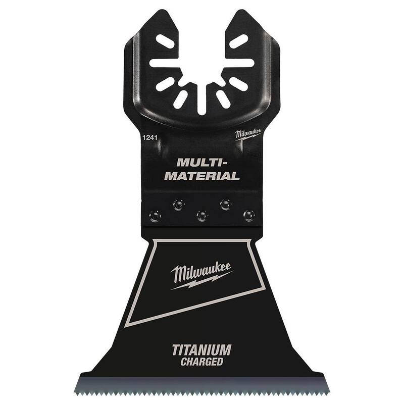 Milwaukee 2-1/2 pulg. Cuchilla oscilante de metal bi-metálico de titanio para corte de madera y metal con ajuste universal (paquete de 10) - 49-25-1249