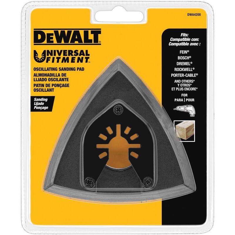 Juego de cuchillas oscilantes DEWALT (de 5 piezas) con almohadilla de lijado oscilante de regalo - DWA4216WDWA4200