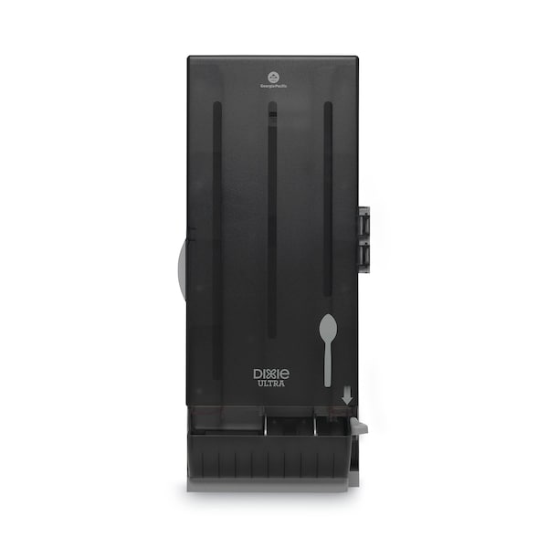 Dixie SmartStock Utensil Dispenser, Spoon, 10x8.75x24.75, Translucent Black - SSSD120