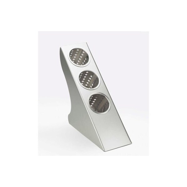 Cal Mil Plastics Cal-Mil 1232 Stainless Cylinder Display 6"W x 12"D x 15-1/2"H - 1232