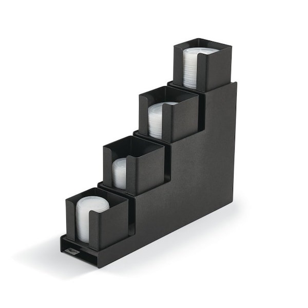 Vollrath Co Vollrath Acry Fab, Vertical Step Design Lid Holders, Vl-4, 4 Column, Countertop - VL-4