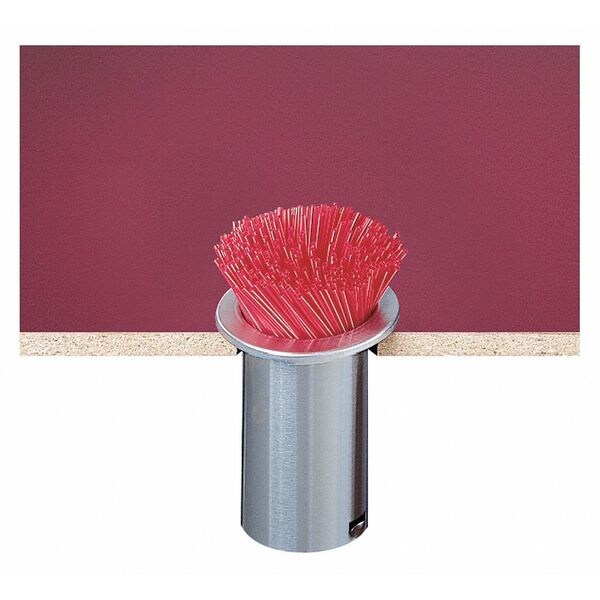 San Jamar Straw Holder, In-Counter, 5.12" dia., SS - L320C