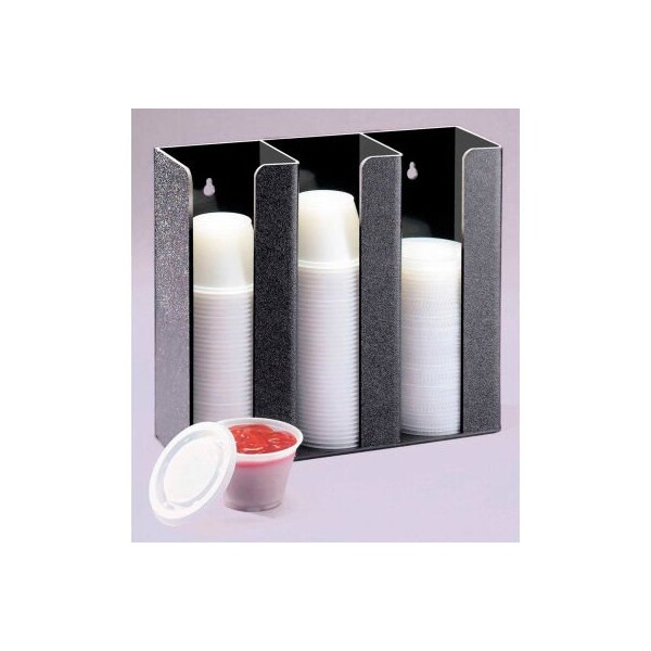 Cal Mil Plastics Cal-Mil 278-4 Ramekin / Lid Organizer Up to 4" Diameter 13"W x 4-1/2"D x 10-1/2"H - 278-4