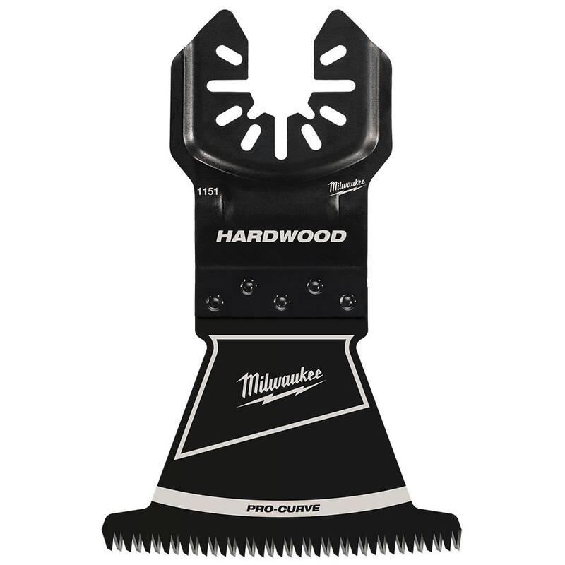 Milwaukee Hoja Oscilante Multiherramienta de Corte en Madera Dura de Acero al Carbono de Ajuste Universal con Dientes Japoneses de 2-1/2 pulgadas (paquete de 1) - 49-25-1151
