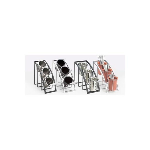 Cal Mil Plastics Cal-Mil 1746-3-39 Mission Sloped Display 7"W x 13"D x 10-3/4"H Silver - 1746-3-39