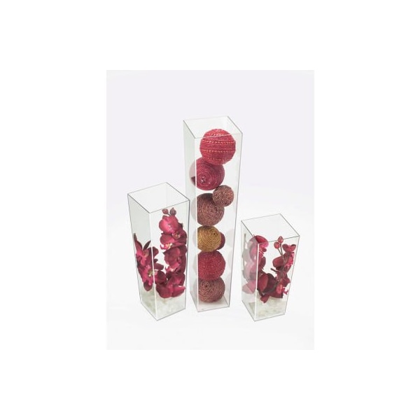 Cal Mil Plastics Cal-Mil Square Accent Display 5"W x 5"D x 12"H - 879-12