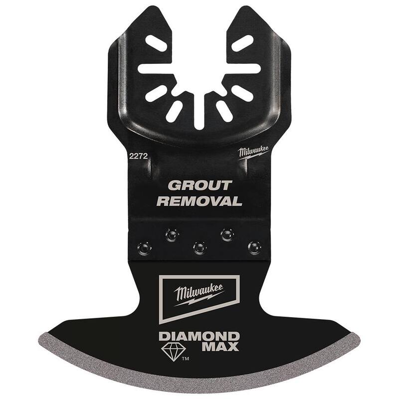 Milwaukee Universal Fit OPEN-LOK Hoja de Herramienta Múltiple para Removedor de Lechada con Diamante MAX Diamante Grit (Paquete de 5) - 49-25-2275