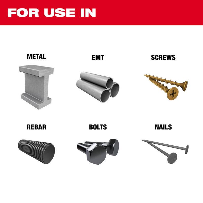 Milwaukee 1-3/8 in. Hoja de herramienta múltiple oscilante para corte extremo de metal Nitrus Carbide de ajuste universal (paquete de 5) - 49-25-1566
