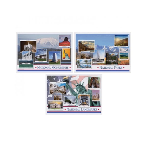 Hoffmaster 10" x 14" National Pride Multipack Paper Placemats, PK1000 - 702087
