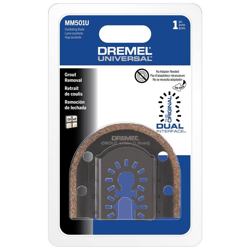 Dremel Universal 1/16 in. Cuchilla de herramienta múltiple oscilante para remover lechada (1 pieza) - MM501U