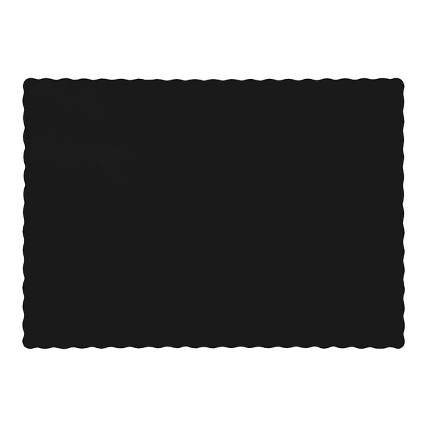 Touch Of Color Black Placemats, 13"x9.5", 600PK - 863260B