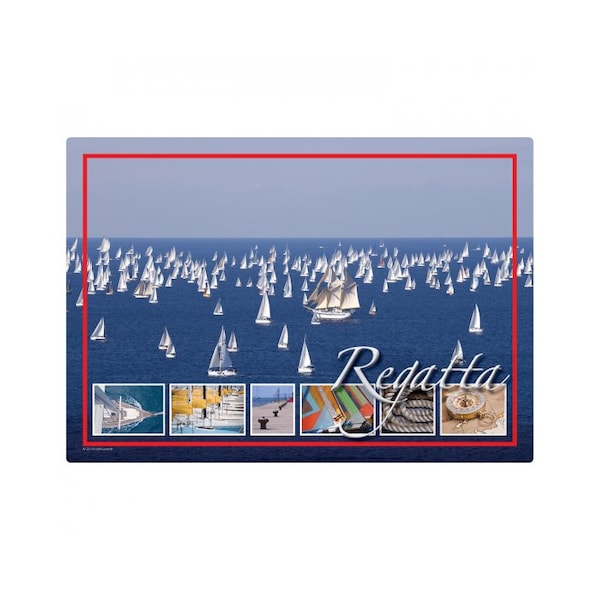 Hoffmaster 10" x 14" Scalloped Lobster Facts Paper Placemats, PK1000 - 311128