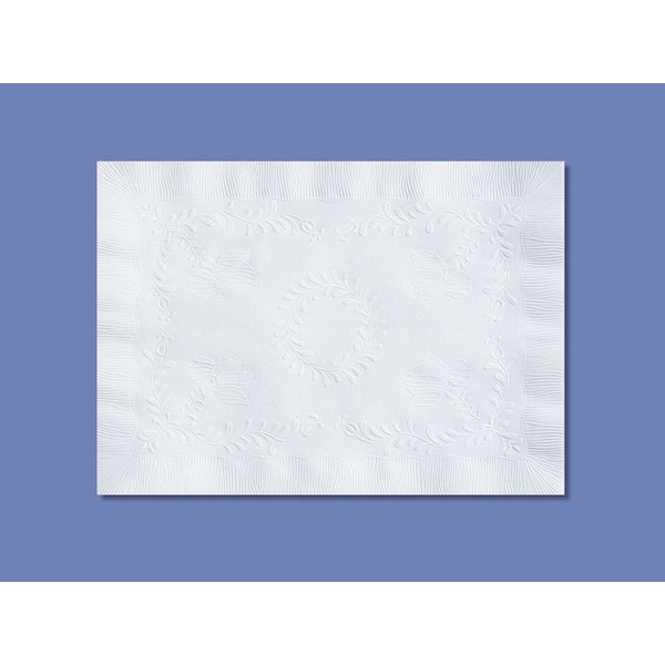 Smith Lee 10x14 White Anniversary Straight Edge Paper Placemates, PK1000 - PM30659
