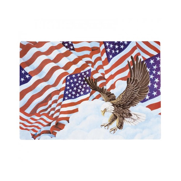 Hoffmaster 10" x 14" Patriotic Barn Paper Placemats, PK1000 - 311109