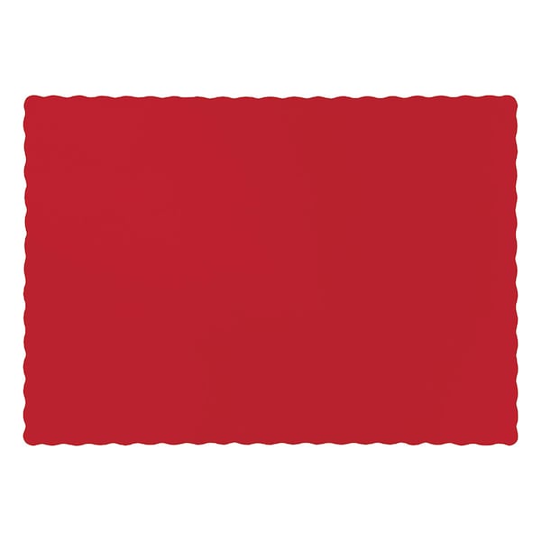 Touch Of Color Classic Red Placemats, 13"x9.5", 600PK - 863548B