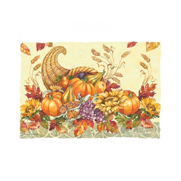 Hoffmaster 10" x 14" Over the River Paper Placemats, PK1000 - 311124