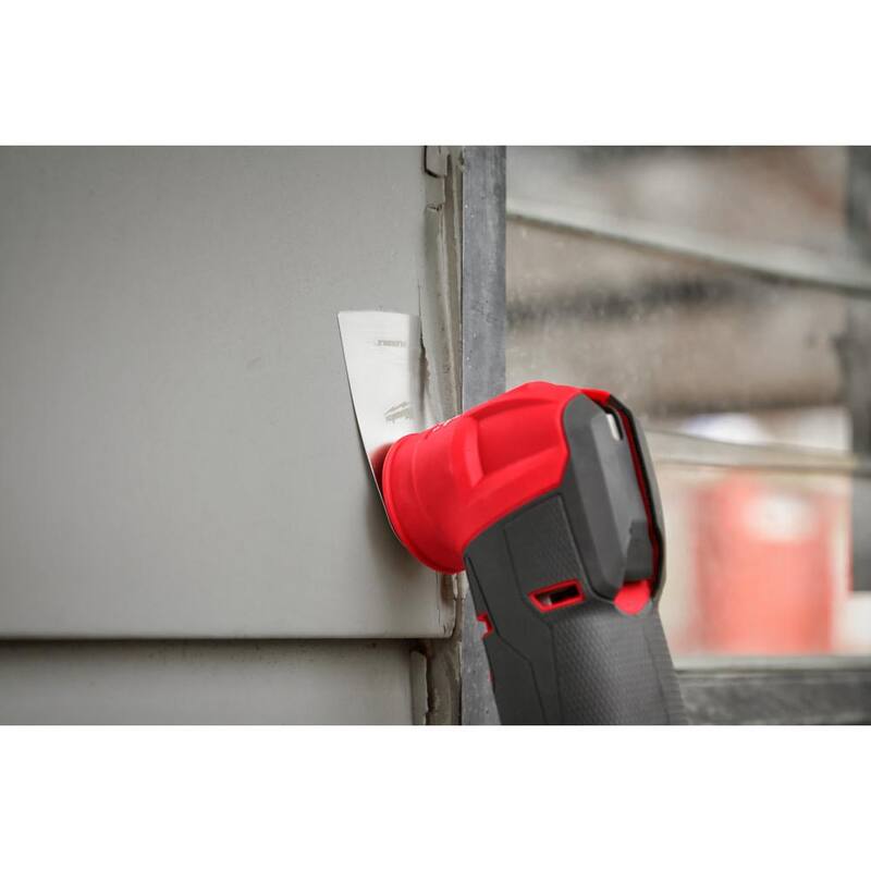 Milwaukee 2 in. Kit de cuchillas oscilantes para raspador de ajuste universal de acero inoxidable Rígido/Flexible para herramienta múltiple (2 piezas) - 49-25-2202