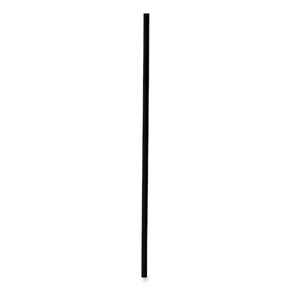 Boardwalk Stir-Straw 5-1/4", Black, PK10000 - BWK STRU525B10