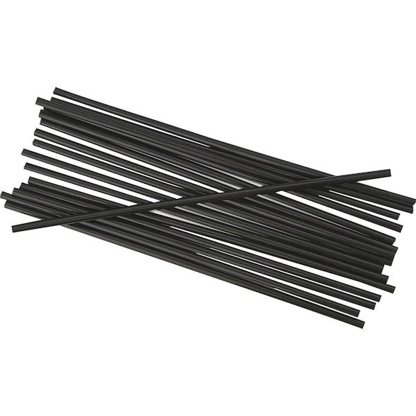 Genuine Joe Stirrer, Single Tube, Unwrapped, 5-1/2"L, 1000/BX, Black PK - GJO03196