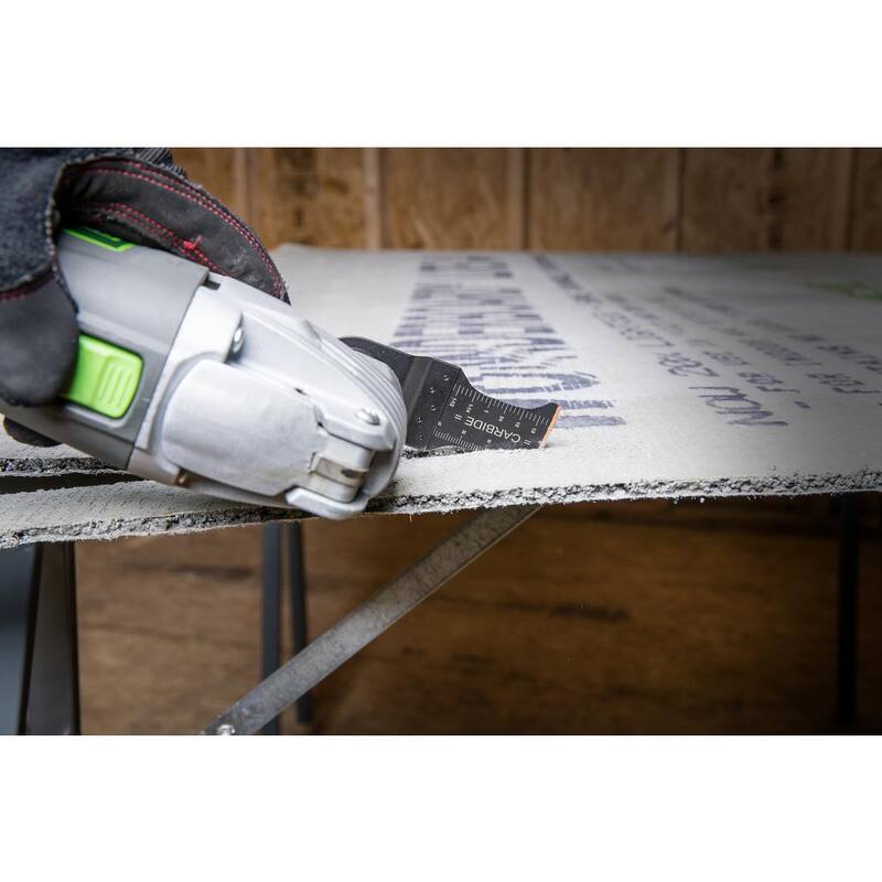 Genesis Universal 1-3/8 in. Quick-Fit Carbide Oscillating Multi-Tool Quick-Release Carbide Flush Cut Blade (paquete de 5) - GAMT541C-5