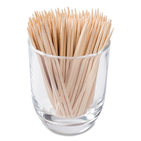 Amercareroyal Square Wood Toothpicks, 2 3/4", Natural, PK19200 - RPP R820SQ