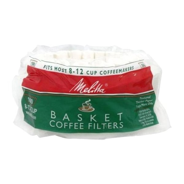 Mr. Coffee Melitta 8-12 cups White Basket Coffee Filter 100 pk - 629552
