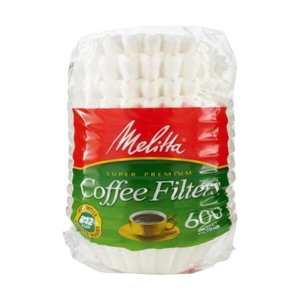 Melitta 631132 Basket Style Coffee Filters44; Paper - 8 To 12 Cups - 055437631136