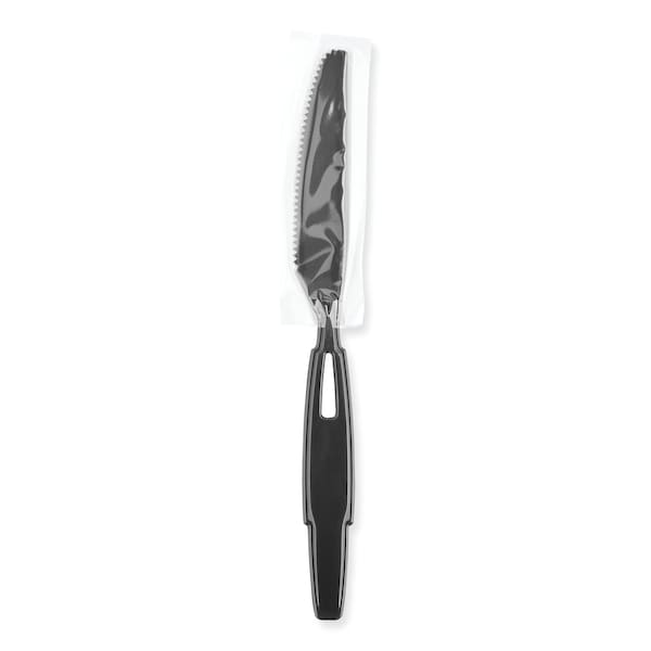 Dixie SmartStock Wrapped Heavy-Weight Cutlery Refill, Knife, Black, PK960, 960PK - SSWPK5